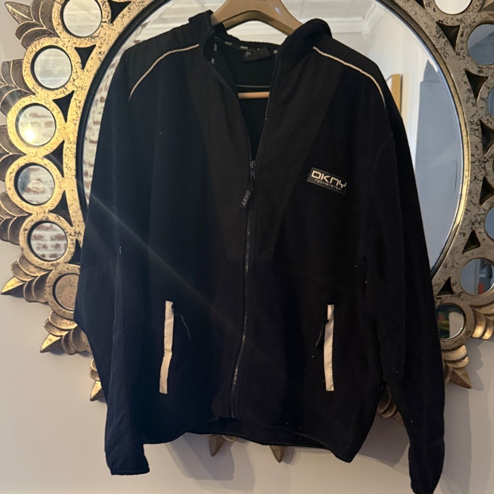 DKNY Black and White Men's Windbreaker